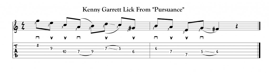 Kenny Garrett Blues Jazz Core Lick