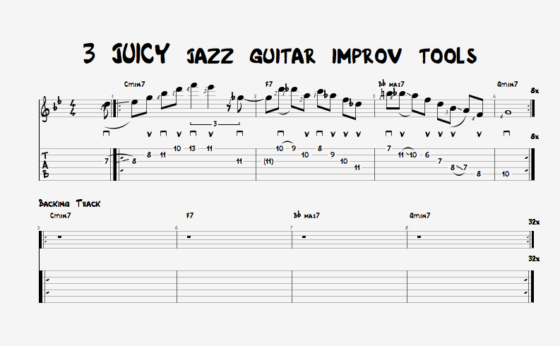 3 JUICY jazz guitar improv tools